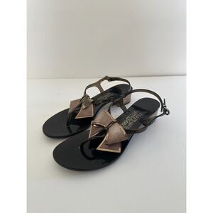 *FLAWED* Salvatore Ferragamo Jelly Thong Sunshine Sandals Size 8
